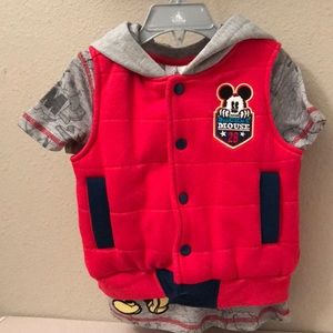 Disney Mickey Mouse T-shirt and Vest set